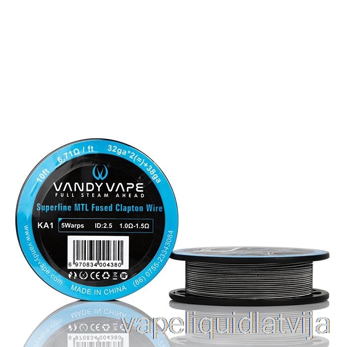 Vandy Vape Superfine Mtl Stiepļu Spoles — 10 pēdas 6,71 ohm a1 Kausētais Clapton Wire Vape šķidrums